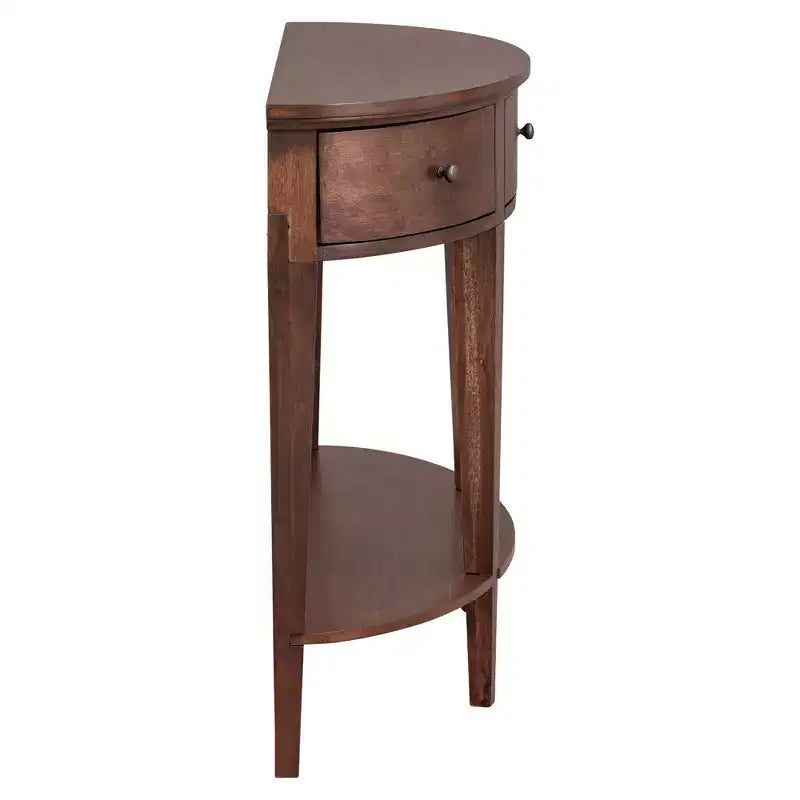 Tavolo consolle curvo moderno Tavolo da divano con 3 cassetti e 1 ripiano per corridoio, ingresso, soggiorno