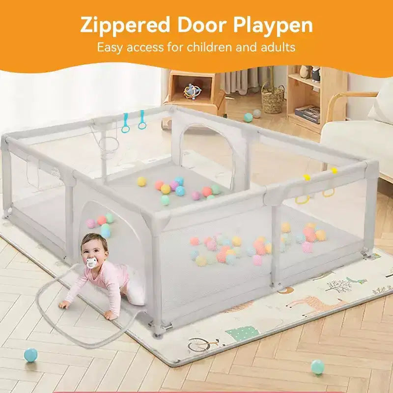 Box per neonati a 4 pannelli 79x63 Spazioso e sicuro Portatile