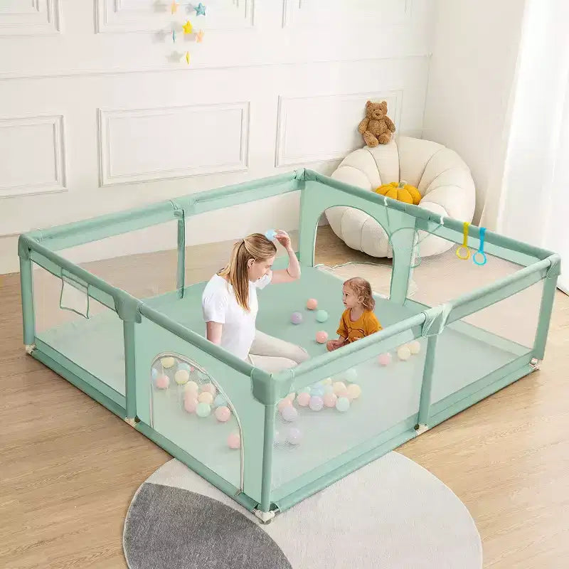 Box per neonati a 4 pannelli 79x63 Spazioso e sicuro Portatile