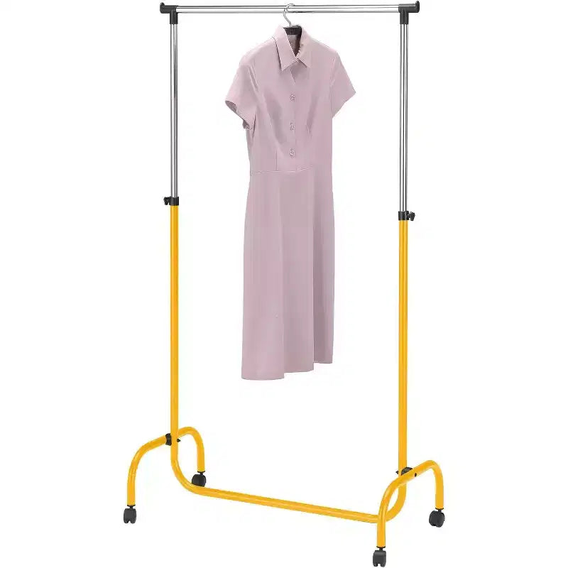 Stand appendiabiti con asta standard, organizer per vestiti su ruote per appendere gli abiti