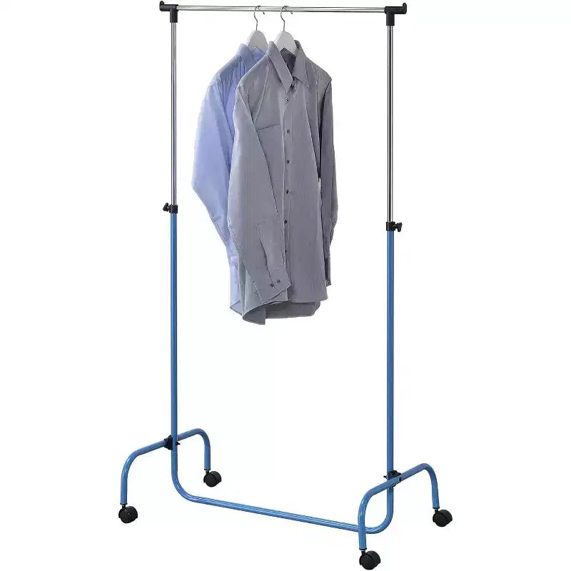 Stand appendiabiti con asta standard, organizer per vestiti su ruote per appendere gli abiti