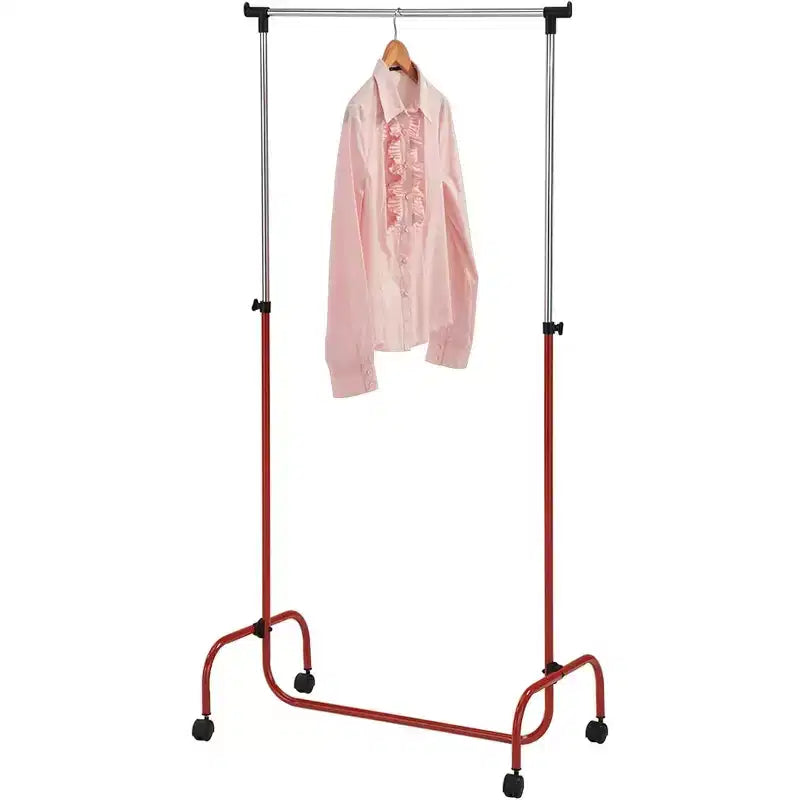 Stand appendiabiti con asta standard, organizer per vestiti su ruote per appendere gli abiti