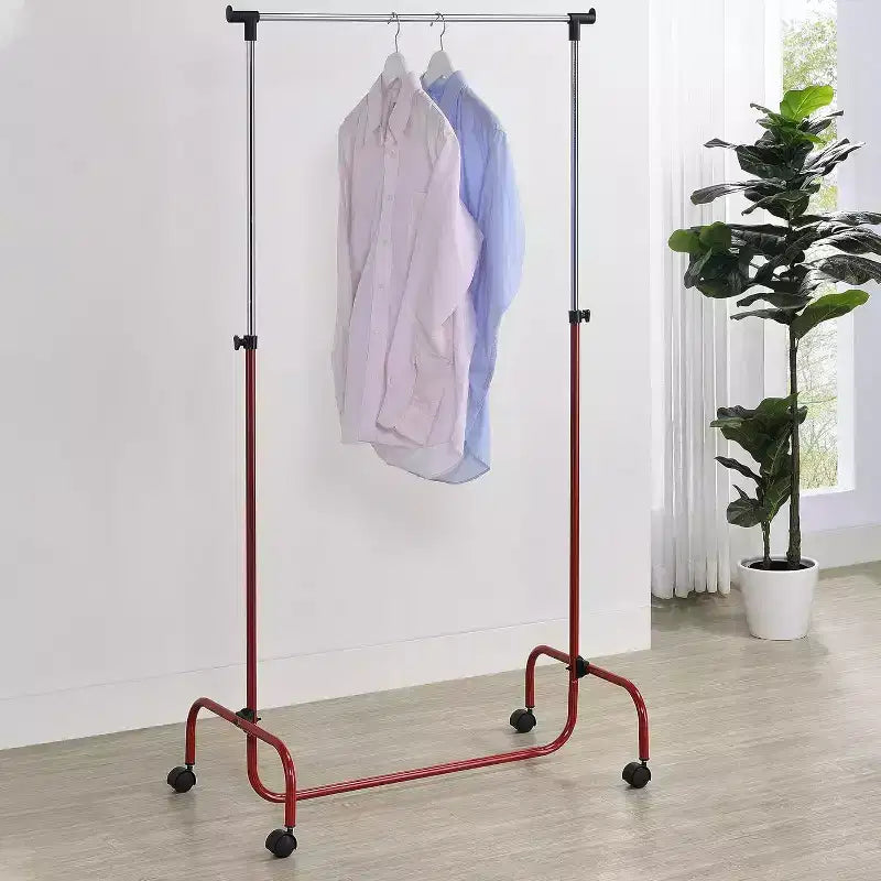 Stand appendiabiti con asta standard, organizer per vestiti su ruote per appendere gli abiti