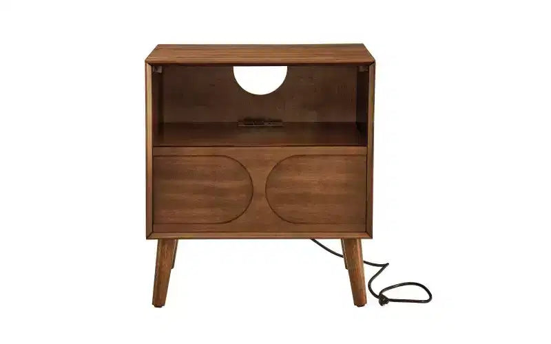 Carrello da portata per vino a 2 ripiani 73 cm Ciliegio, Ripiani in legno, Portabottiglie per 3 bottiglie, Rotelle con freno