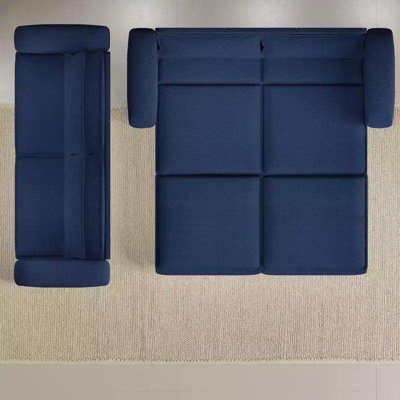 Divano Letto Estraibile King Size, Divano Letto Convertibile 3-in-1 in Teddy con 2 Cuscini Lombari