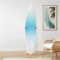 Supporto Verticale per Tavola da Surf, Porta Tavola da Surf in Legno per Conservazione ed Esposizione, Organizzatore per Tavola Regolabile e Autoportante, Colore Legno