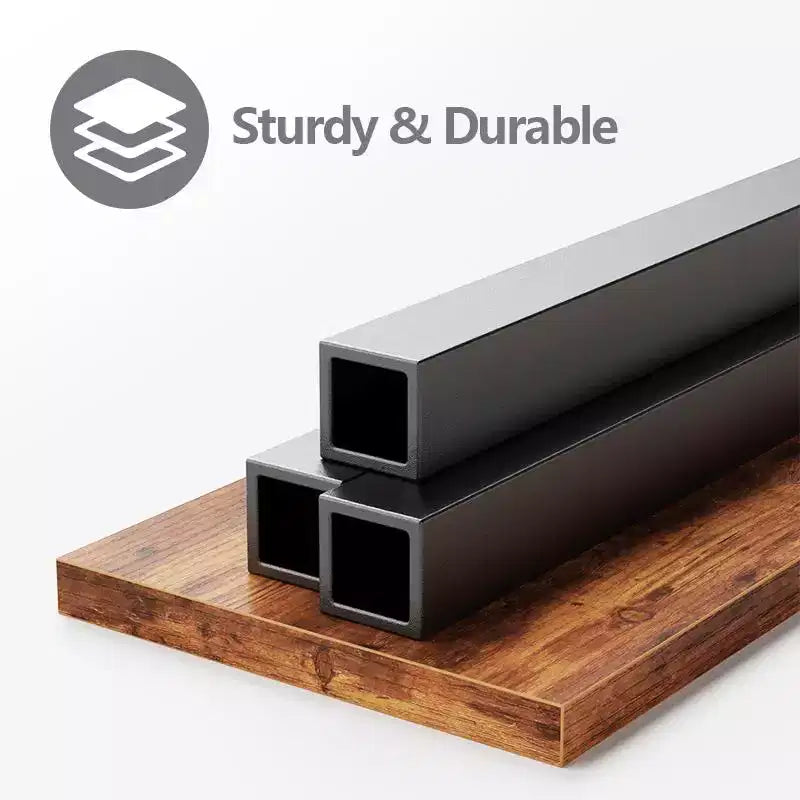 Struttura letto matrimoniale Queen in stile industriale con stazione di ricarica, testiera in legno rustico con contenitore, luci LED, piattaforma in metallo, porte USB e supporto per carichi pesanti