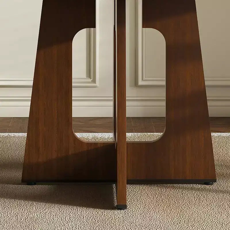 Tavolo da pranzo rotondo per 4 persone, tavolo da cucina in stile rustico, tavolo circolare in MDF con finitura effetto legno, capacità di carico di 136 kg per sala da pranzo, cucina, soggiorno