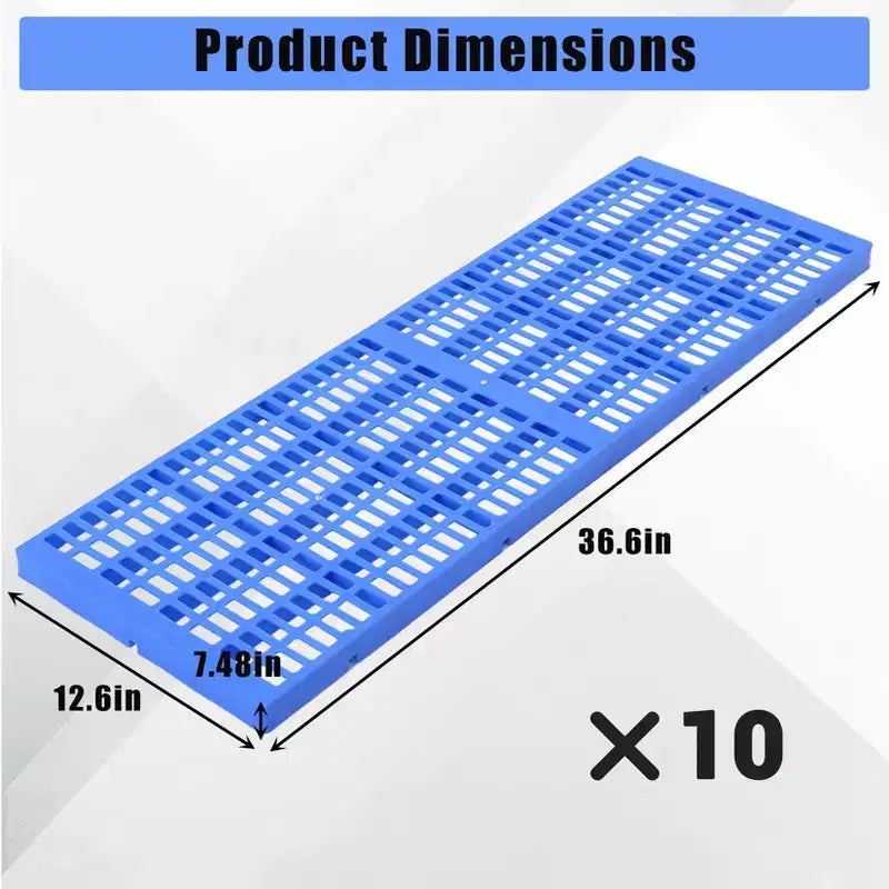 Pedane in plastica per carichi pesanti, basi di stoccaggio resistenti all'umidità e impermeabili, design ad incastro per uso in garage, officina e industria