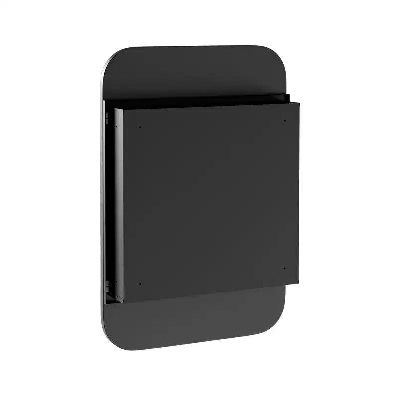Specchio da bagno con mobile e cornice in metallo dorato