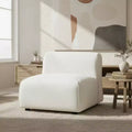 Christopher Knight Home Oriane Modern Curved Upholstered Accent Chair