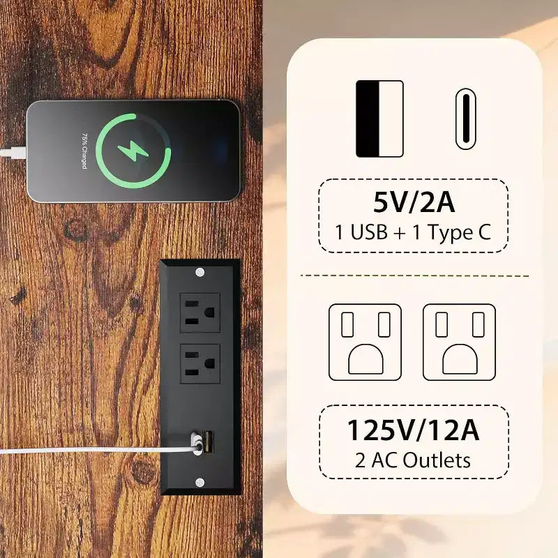 Mobili TV per soggiorno, Porta TV LED con librerie, Mobile TV stile rustico per TV da 65 pollici, Mobile TV per soggiorno