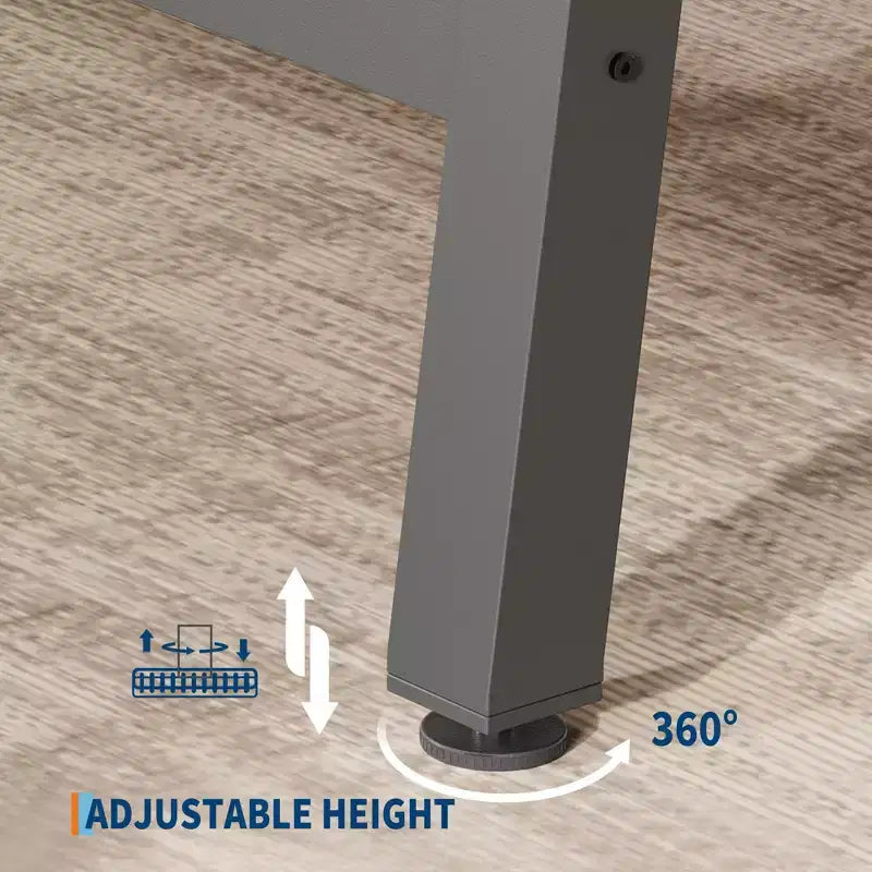 Tavolo da pranzo rettangolare da 152 cm per 6-8 persone, tavolo da pranzo grande e lungo con piano in legno rustico, struttura robusta in metallo, stile industriale moderno