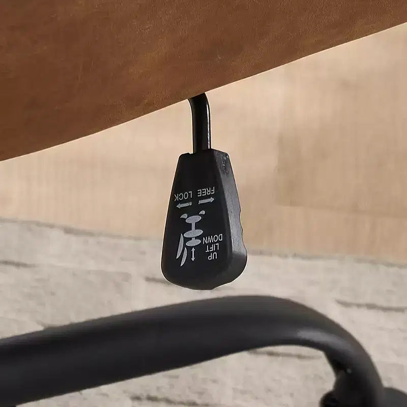 Sedia da ufficio in pelle PU Premium con regolazione dell'altezza - Adatta per ufficio, camera da letto, toeletta e altri ambienti interni