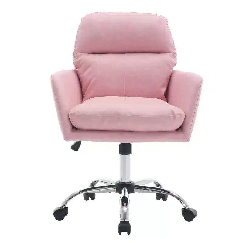 Sedia da ufficio in pelle PU Premium con regolazione dell'altezza - Adatta per ufficio, camera da letto, toeletta e altri ambienti interni