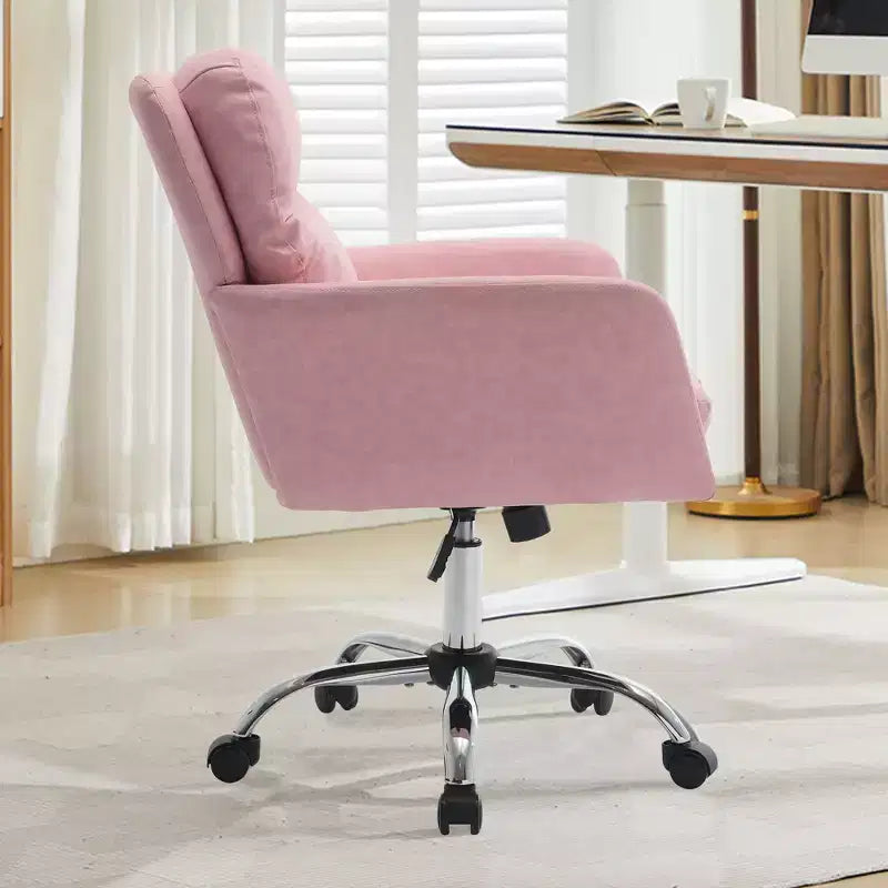 Sedia da ufficio in pelle PU Premium con regolazione dell'altezza - Adatta per ufficio, camera da letto, toeletta e altri ambienti interni