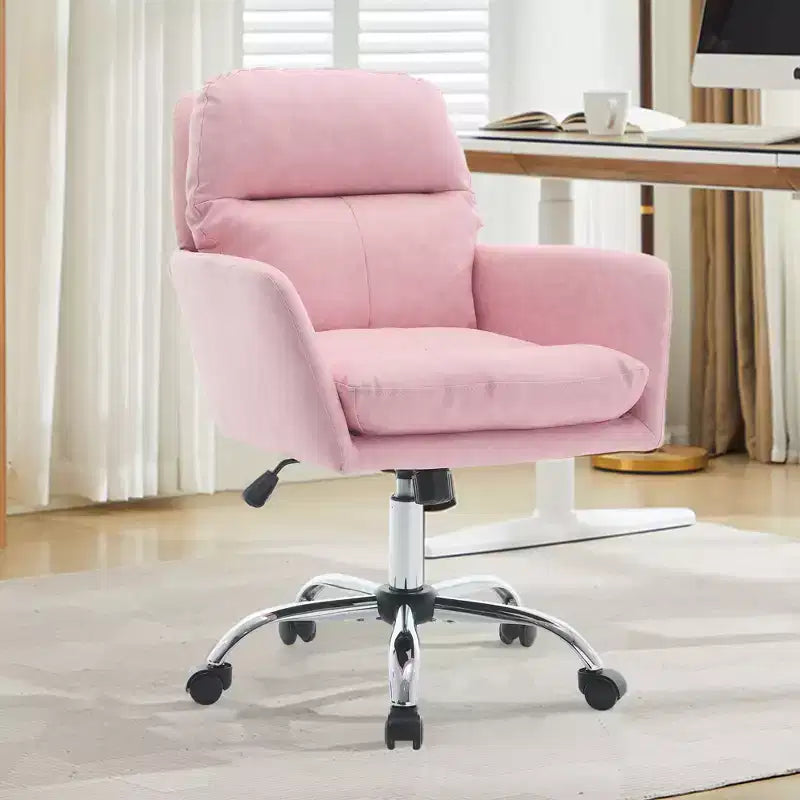 Sedia da ufficio in pelle PU Premium con regolazione dell'altezza - Adatta per ufficio, camera da letto, toeletta e altri ambienti interni