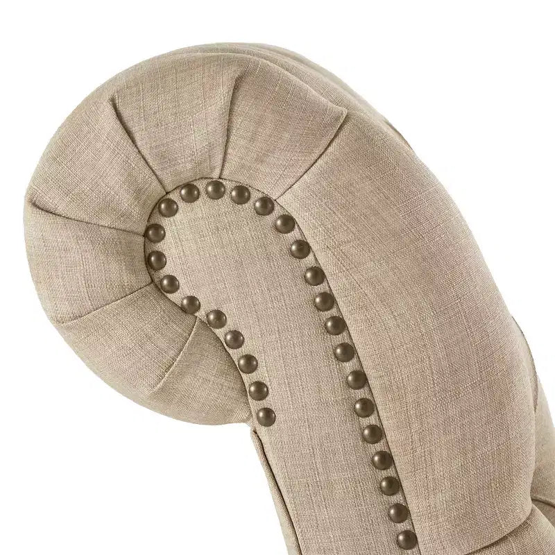Chaise longue capitonné