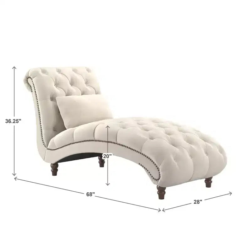 Chaise longue capitonné