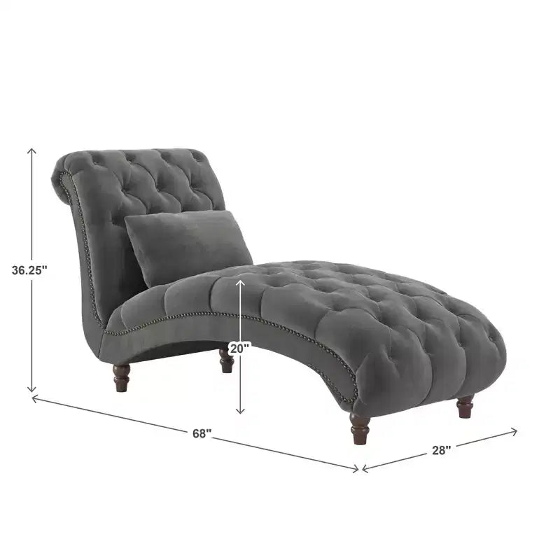 Chaise longue capitonné