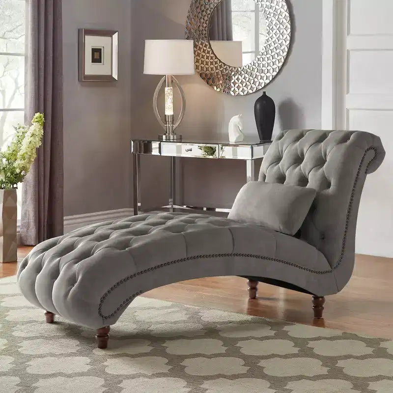 Chaise longue capitonné
