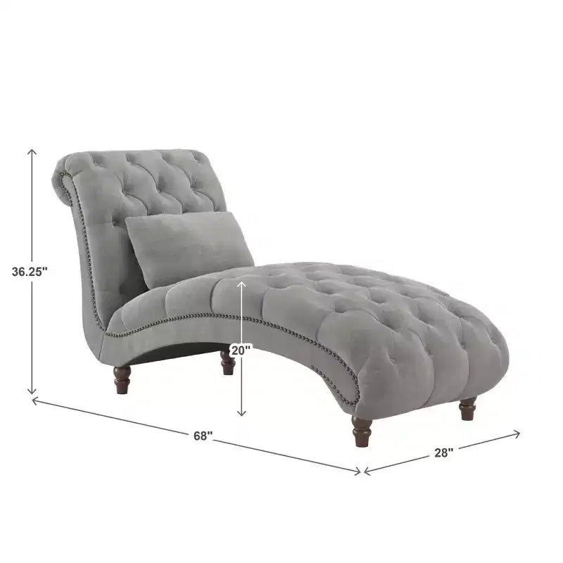 Chaise longue capitonné