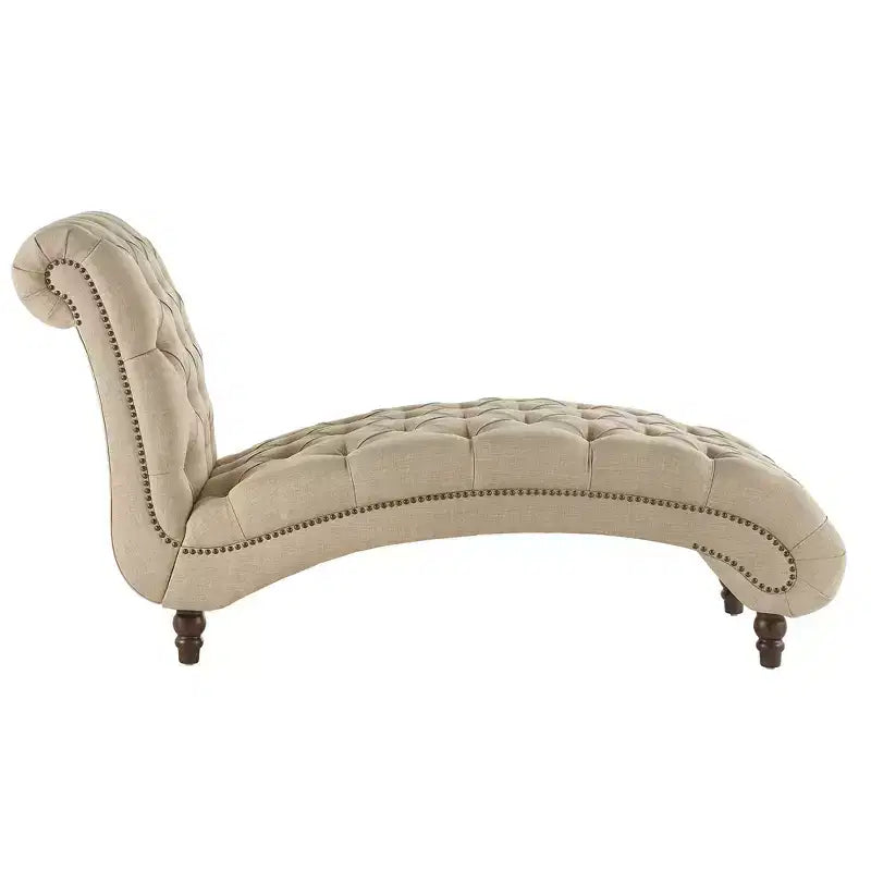 Chaise longue capitonné