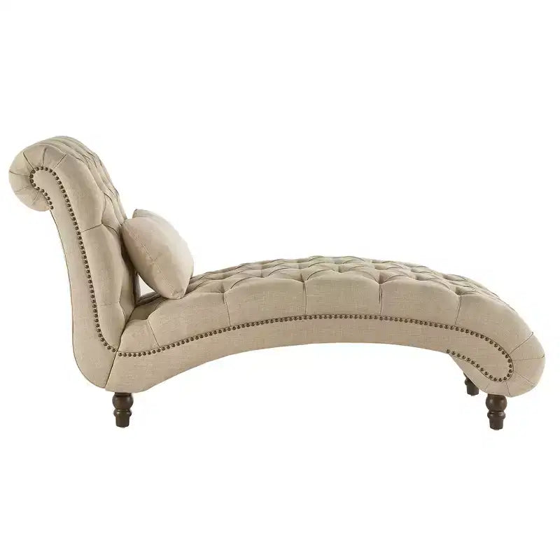 Chaise longue capitonné