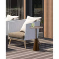 Tavolino rotondo, 14x14x24, Oro