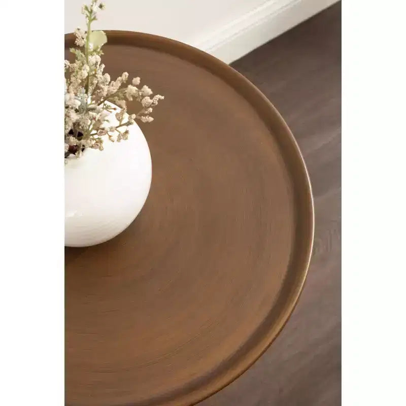 Tavolino rotondo, 14x14x24, Oro