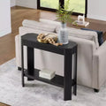 Fluted Solid Wood Console Table 36