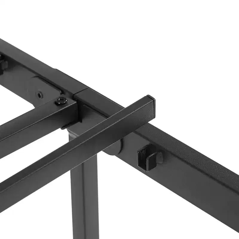 Struttura letto con testiera in legno industriale